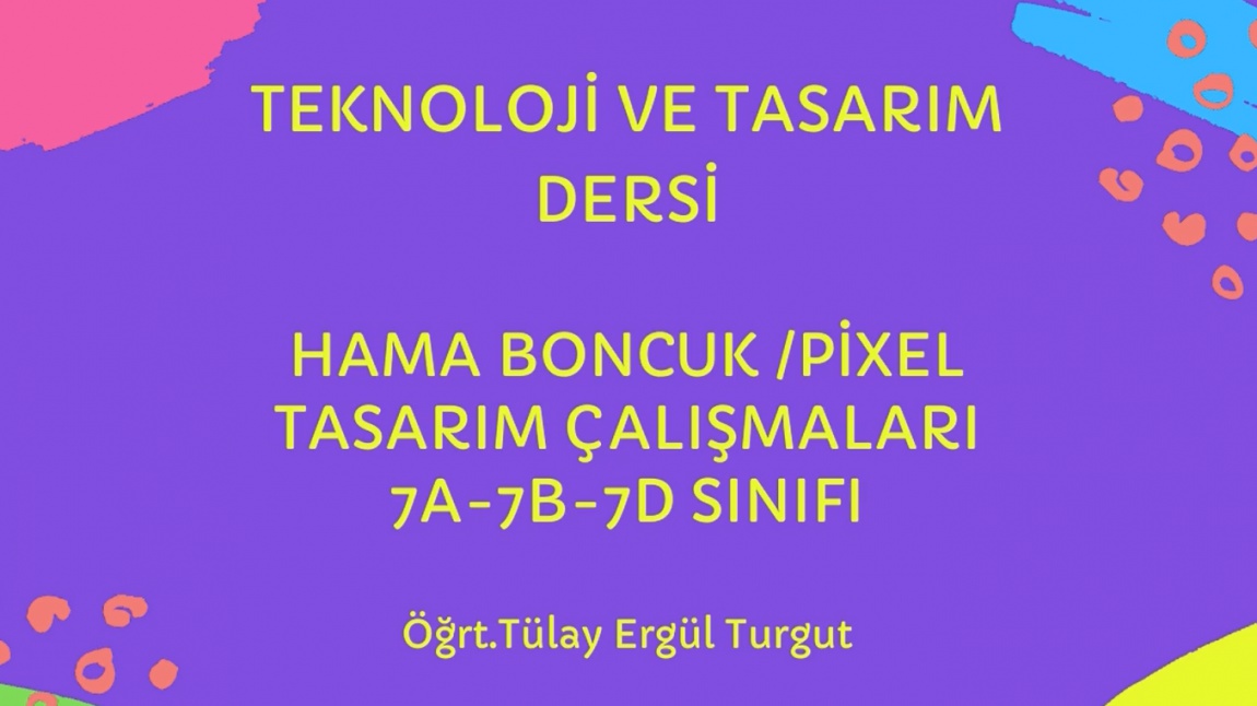 Hama Boncuk Pixel Tasarım Çalışmaları - Tülay Ergül Turgut